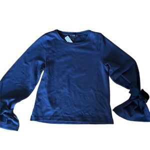 New J. Crew blue shirt with toes- size small